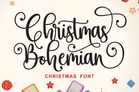 Christmas Bohemian: A Holiday Script Font for Warmth and Elegance