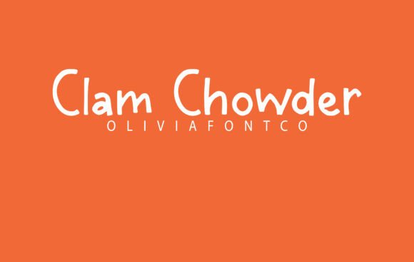 Clam Chowder: A Handwritten Font for Web Design