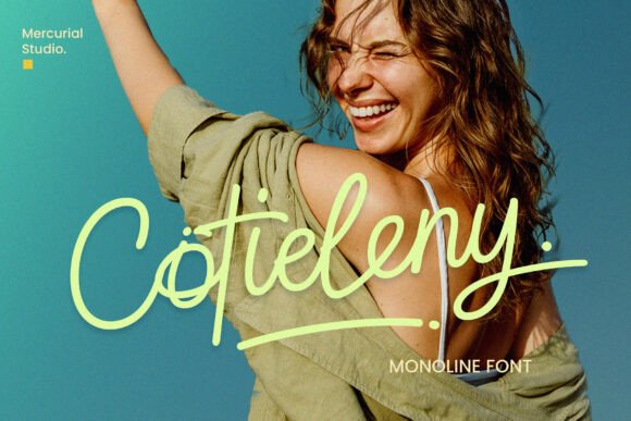 Cotieleny: A Modern Handwritten Font for Web Design