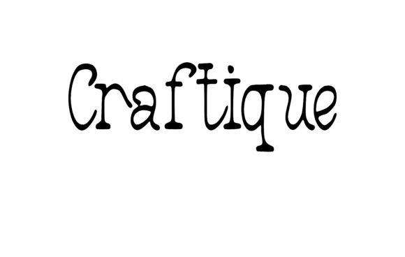 Craftique: A Script Font for Digital Design Excellence