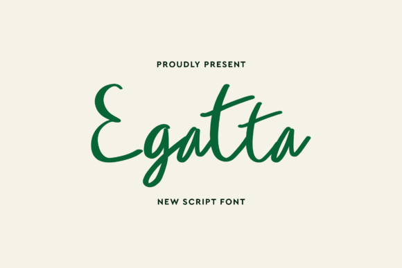 Egatta: A Script Font That Elevates Brand Campaigns