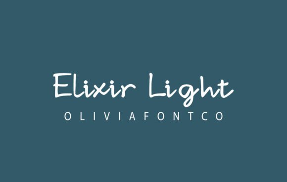 Elixir Light: A Script Font for Editorial Elegance