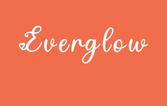 Everglow: A Romantic Handwritten Font for Crafters and Designers