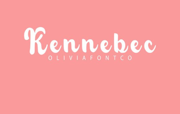 Kennebec Font: A Romantic Handwritten Touch for Your Creative Projects
