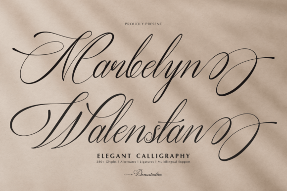 Marbelyn Walenstan: A Script Font for Elegant Craft Projects