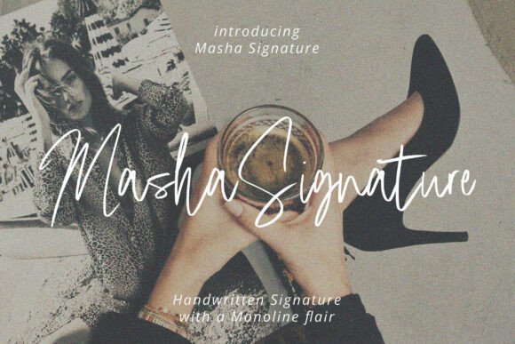 Masha Signature: A Font That Breathes Elegance Into Every Project