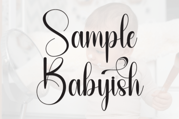 Sample Babyish: A Script Font for Memorable Branding