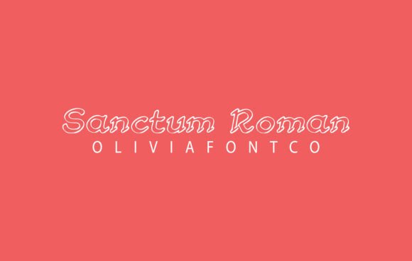 Sanctum Roman: A Timeless Script Font for Handmade Creators