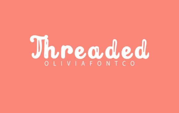 Threaded: A Romantic Handwritten Font for Creative Branding