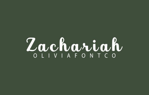 Zachariah Font: A Romantic Script for Handmade Creations